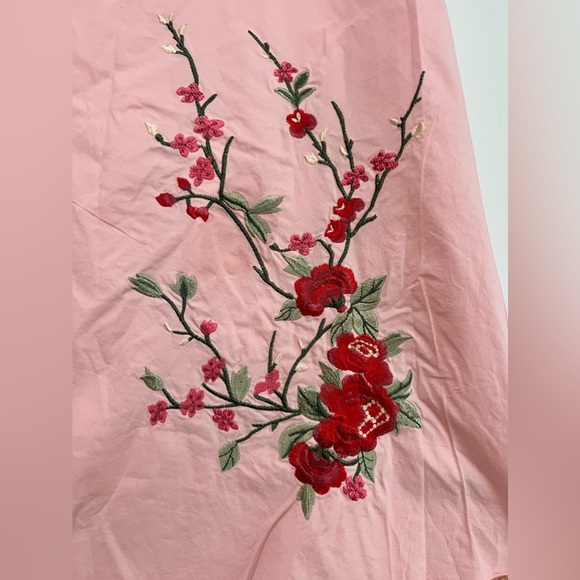 Rubber Ducky Productions, Inc. Pink A-Line Embroidered Skirt - Picture 5 of 5